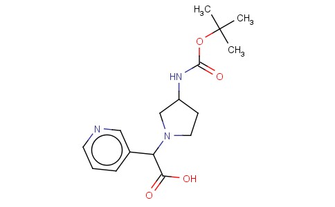 (3-BOC-AMINO-PYRROLIDIN-1-YL)-PYRIDIN-3-YL-ACETIC ACID